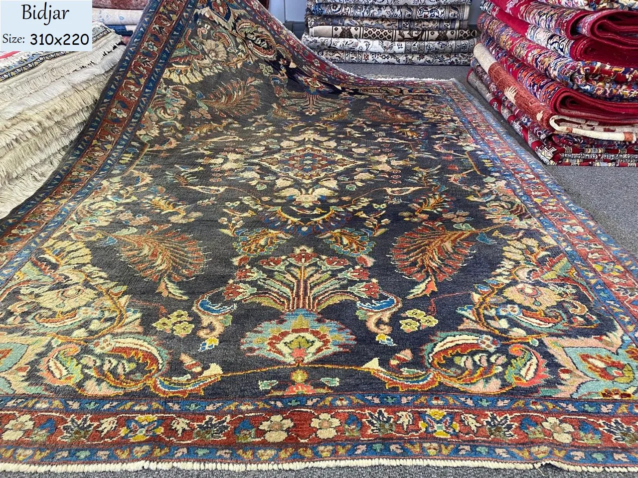 Antique handmade Bidjar rug