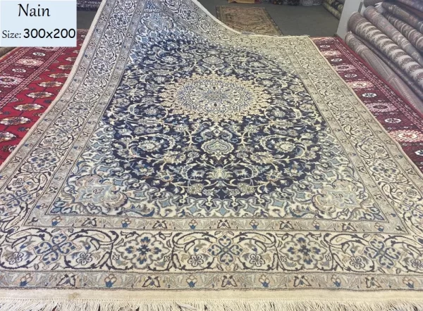 Genuine handmade Nain rug