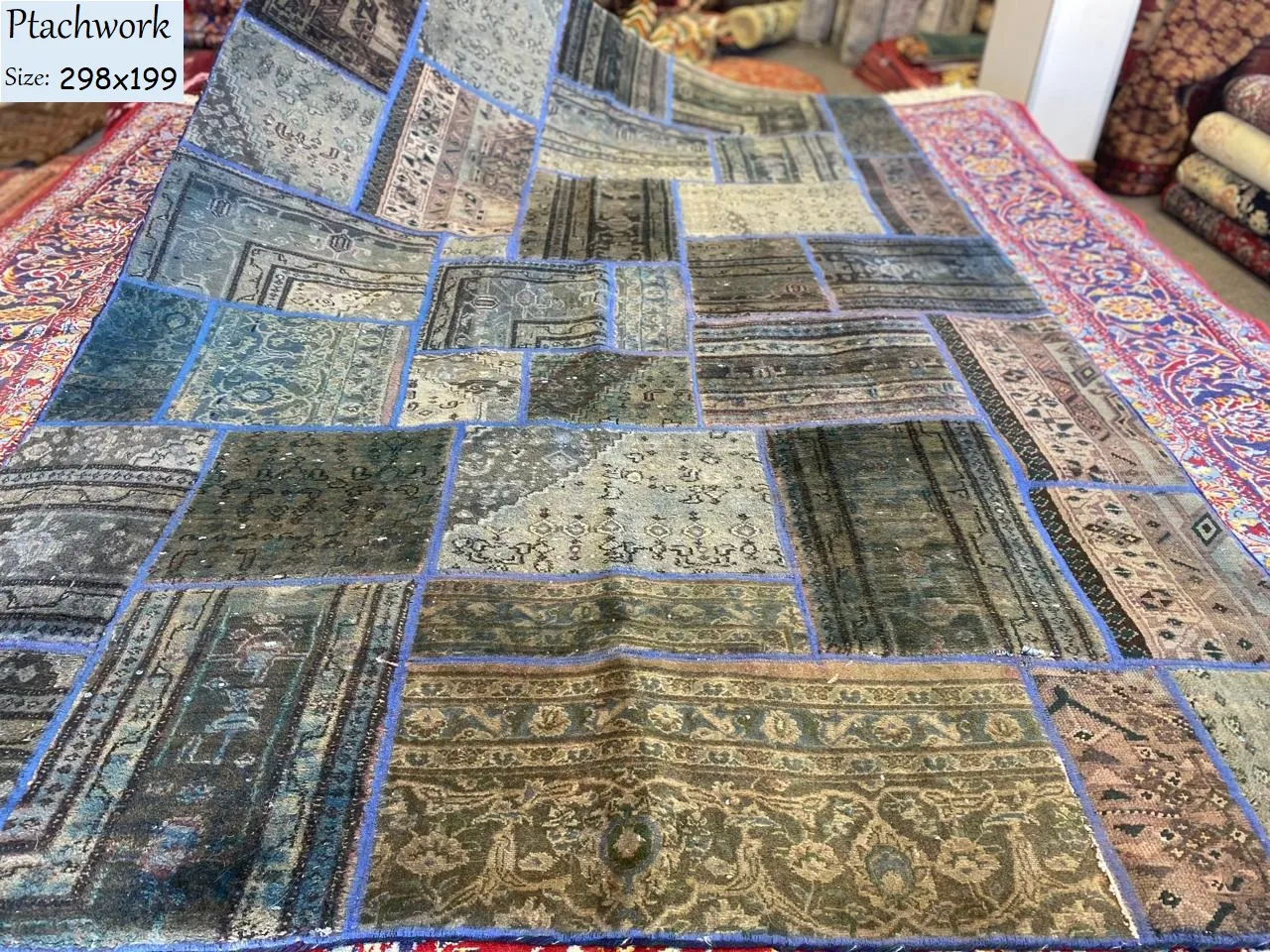 Genuine Persian patchwork rug