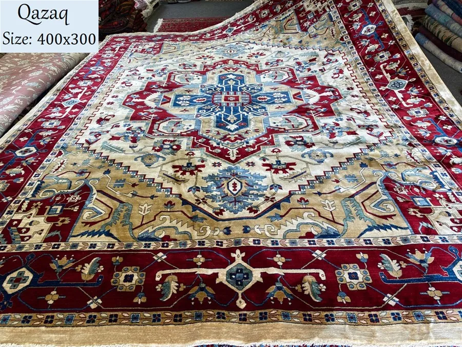 Beige Qazaq rug